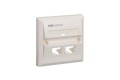 R&M R199514 2x1-Port BS Faceplate 