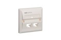 R&M R199514 BS pure 2x1-Port white Faceplate 
